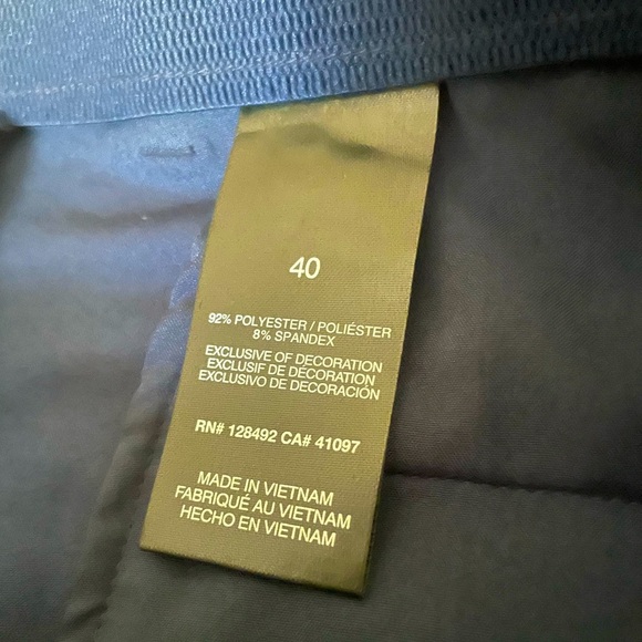 Mens Greg Norman Performance Shorts Sz 40 Navy Blue Golf - Picture 5 of 9